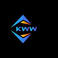 kww abstract technologie logo ontwerp Aan zwart achtergrond. kww creatief initialen brief logo concept. vector