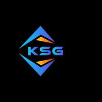ksg abstract technologie logo ontwerp Aan zwart achtergrond. ksg creatief initialen brief logo concept. vector