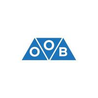 oob abstract eerste logo ontwerp Aan wit achtergrond. oob creatief initialen brief logo concept. vector