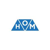ohm abstract eerste logo ontwerp Aan wit achtergrond. ohm creatief initialen brief logo concept. vector