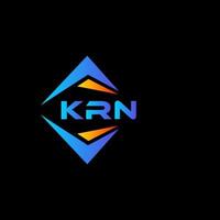 krn abstract technologie logo ontwerp Aan zwart achtergrond. krn creatief initialen brief logo concept. vector
