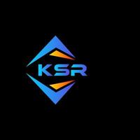 ksr abstract technologie logo ontwerp Aan zwart achtergrond. ksr creatief initialen brief logo concept. vector