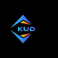 kud abstract technologie logo ontwerp Aan zwart achtergrond. kud creatief initialen brief logo concept. vector