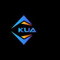 kua abstract technologie logo ontwerp Aan zwart achtergrond. kua creatief initialen brief logo concept. vector