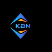 kbn abstract technologie logo ontwerp Aan zwart achtergrond. kbn creatief initialen brief logo concept. vector