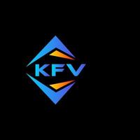 kfv abstract technologie logo ontwerp Aan zwart achtergrond. kfv creatief initialen brief logo concept. vector