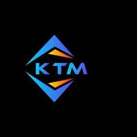 ktm abstract technologie logo ontwerp Aan zwart achtergrond. ktm creatief initialen brief logo concept. vector