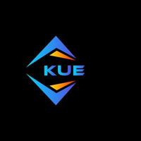 kue abstract technologie logo ontwerp Aan zwart achtergrond. kue creatief initialen brief logo concept. vector