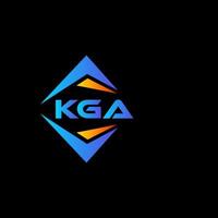 kga abstract technologie logo ontwerp Aan zwart achtergrond. kga creatief initialen brief logo concept. vector