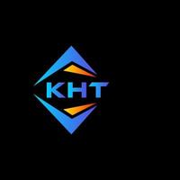kht abstract technologie logo ontwerp Aan zwart achtergrond. kht creatief initialen brief logo concept. vector