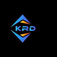 krd abstract technologie logo ontwerp Aan zwart achtergrond. krd creatief initialen brief logo concept. vector