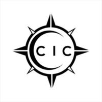 cic abstract technologie cirkel instelling logo ontwerp Aan wit achtergrond. cic creatief initialen brief logo. vector