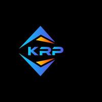 krp abstract technologie logo ontwerp Aan zwart achtergrond. krp creatief initialen brief logo concept. vector