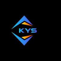 kys abstract technologie logo ontwerp Aan zwart achtergrond. kys creatief initialen brief logo concept. vector