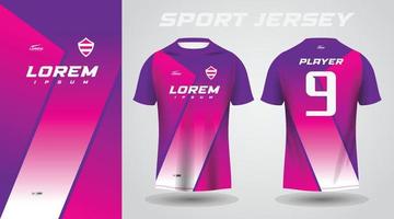 Purper roze sport Jersey ontwerp vector