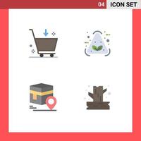 4 gebruiker koppel vlak icoon pak van modern tekens en symbolen van kopen kaba e item kaart bewerkbare vector ontwerp elementen