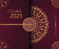 mandala ontwerp 2023 vector