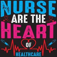 verpleegster zijn de hart van gezondheidszorg. vector
