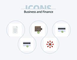 financiën vlak icoon pak 5 icoon ontwerp. betaling. financiën. dollar. portemonnee. bedrijf vector