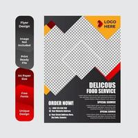 ontbijtflyer voor restauranteten vector