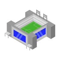 isometrisch stadion op witte achtergrond vector