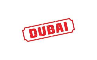 Dubai postzegel rubber met grunge stijl Aan wit achtergrond vector