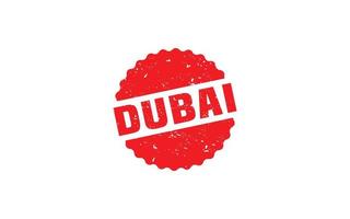 Dubai postzegel rubber met grunge stijl Aan wit achtergrond vector