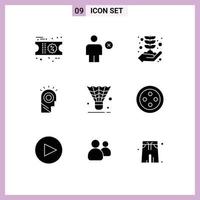 9 creatief pictogrammen modern tekens en symbolen van pik hoed bedrijf Mens idee bewerkbare vector ontwerp elementen