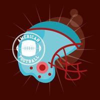 amerikaanse voetbal sport poster met helm vector