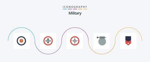 leger vlak 5 icoon pak inclusief . oorlog. label. rang vector