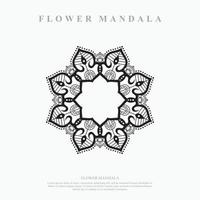 bloem mandala. vintage decoratieve elementen. oosters patroon, vectorillustratie. vector