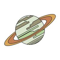 geïsoleerd Saturnus melkweg planeet symbool vector