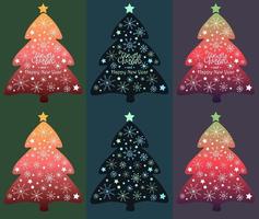 kerstbomen vector