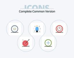 compleet gemeenschappelijk versie vlak icoon pak 5 icoon ontwerp. beslissing. bedrijf. nieuwe. mail. envelop vector