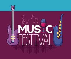 muziekfestival poster vector