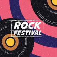 rock festival entertainment uitnodiging poster vector