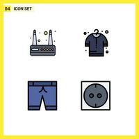 4 creatief pictogrammen modern tekens en symbolen van modem elektrisch kopen broek 89 bewerkbare vector ontwerp elementen