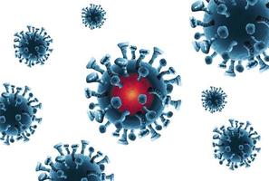 coronavirus pandemie deeltjes achtergrond vector