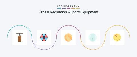 geschiktheid recreatie en sport- uitrusting vlak 5 icoon pak inclusief bowling. spel. bal. sport. bal vector