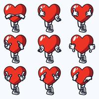 Valentijnsdag verkoop achtergrond met hartvormige ballonnen. vuur liefde hand vector