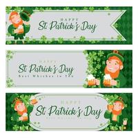 kabouter banner vieren st. patrick's day vector