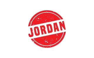 Jordanië postzegel rubber met grunge stijl Aan wit achtergrond vector