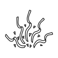 confetti pictogram. doodle hand getrokken of overzicht pictogramstijl vector