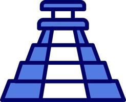 aztec piramide vector icoon