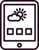 tablet vector pictogram