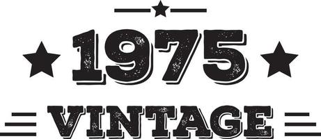 1975 wijnoogst belettering vector