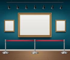 galerij tentoonstelling mockup vector