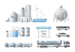 groen energie composities reeks vector