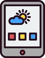 tablet vector pictogram