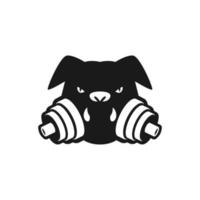 honden en halters logo vector illustratie